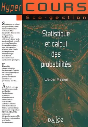 Couverture du produit · Statistiques et calcul des probabilités