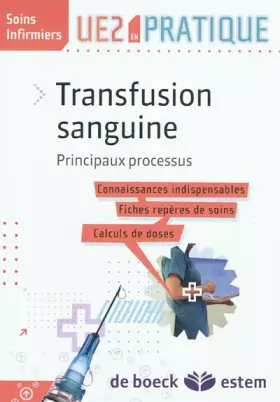 Couverture du produit · Transfusion Sanguine
