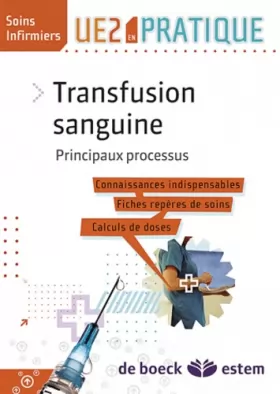 Couverture du produit · Transfusion Sanguine
