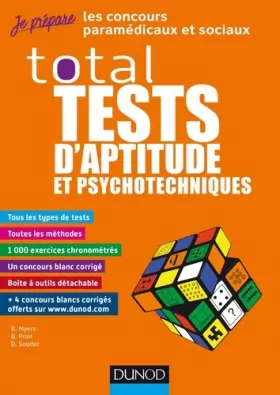 Couverture du produit · TOTAL Tests d'aptitude et psychotechniques - Concours paramédicaux et sociaux: Concours paramédicaux et sociaux : IFAP, Ortho, 