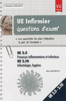 Couverture du produit · UE 2.5 Processus inflammatoires et infectieux UE 2.10 Infectiologie, hygiène