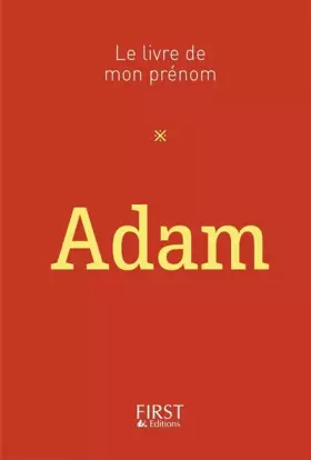 Couverture du produit · 50 Le Livre de mon prénom - Adam