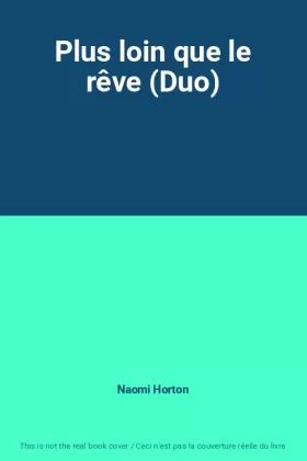 Couverture du produit · Plus loin que le rêve (Duo)