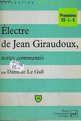 Couverture du produit · "Électre" de Jean Giraudoux : Textes commentés