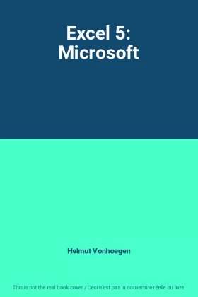 Couverture du produit · Excel 5: Microsoft