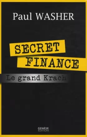 Couverture du produit · Secret finance ou le grand krach