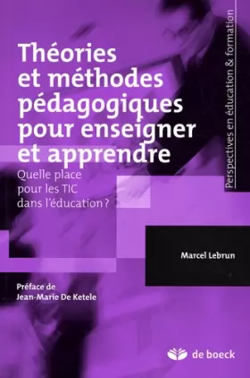 Couverture du produit · Théories et méthodes pédagogiques pour enseigner et apprendre (2007)