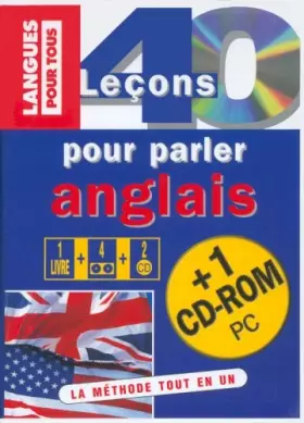 Couverture du produit · Coffret 40 lecons pour parler anglais 1livre+4k7+ 2cd+1cdrom
