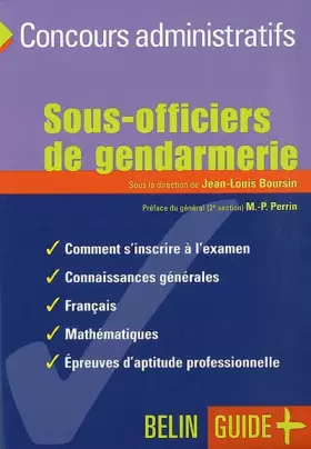 Couverture du produit · Sous-officiers de gendarmerie : L'examen