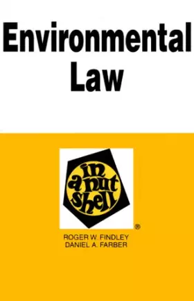 Couverture du produit · Environmental Law in a Nutshell