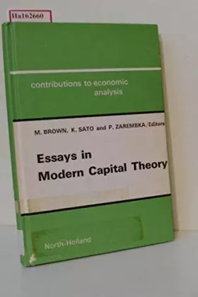 Couverture du produit · Essays in Modern Capital Theory