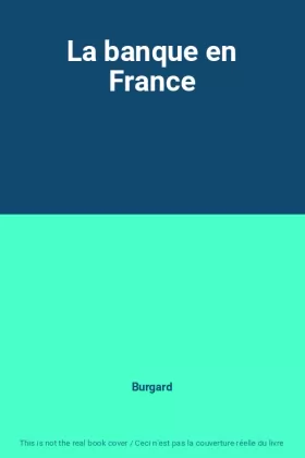 Couverture du produit · La banque en France