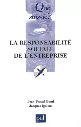 Couverture du produit · La responsabilité sociale de l'entreprise