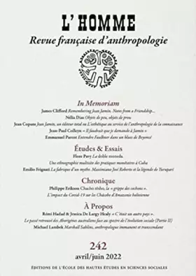 Couverture du produit · L'Homme n°242 - Varia