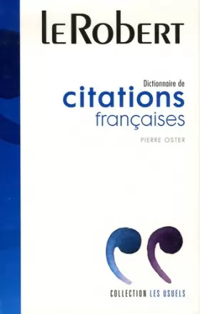 Couverture du produit · Dictionnaire de citations françaises