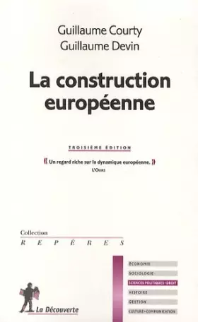 Couverture du produit · La construction européenne