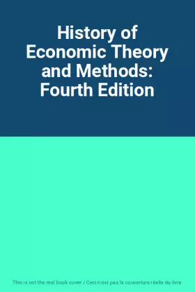 Couverture du produit · History of Economic Theory and Methods: Fourth Edition