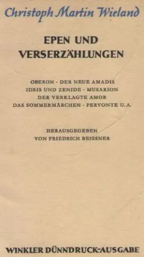 Couverture du produit · Epen und Verserzählungen