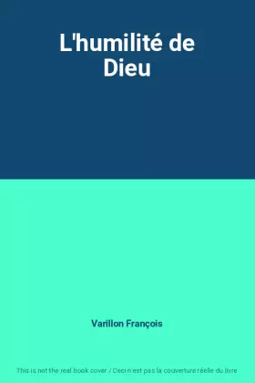Couverture du produit · L'humilité de Dieu