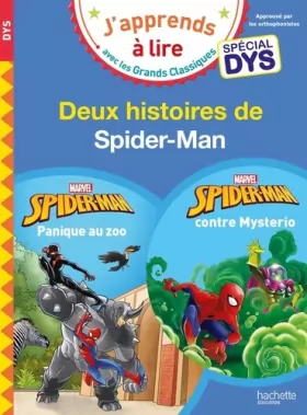 Couverture du produit · Disney - Spécial DYS (dyslexie) 2 Histoires de Spider-Man Niveau débutant