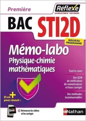 Couverture du produit · Mémo-Labo - Physique-Chimie / Mathématiques - 1re STI2D - Réflexe - 2023