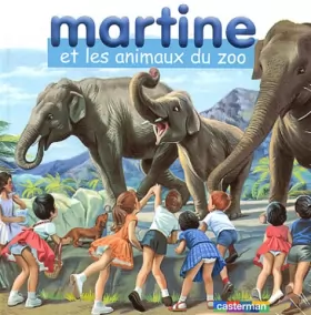 Couverture du produit · Martine et les Animaux du zoo : Coffret livre avec un jeu de cubes en bois