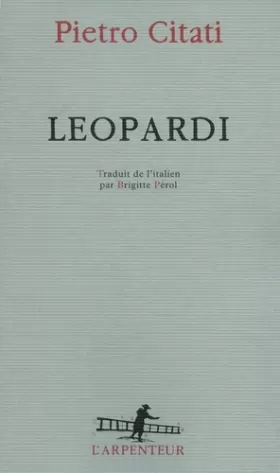 Couverture du produit · Leopardi