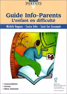 Couverture du produit · Guide info-parents : L'Enfant en difficulté