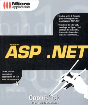Couverture du produit · Cookbook ASP .NET