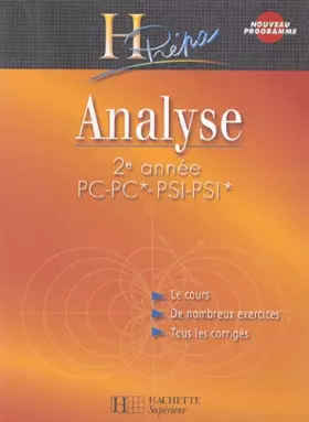 Couverture du produit · Analyse 2e année PC/PSI