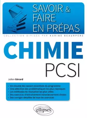 Couverture du produit · Savoir & Faire en Prépas Chimie PCSI