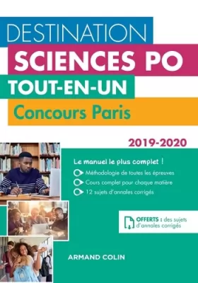 Couverture du produit · Destination Sciences Po - Concours Paris 2019-2020 - Tout-en-un: Tout-en-un (2019-2020)