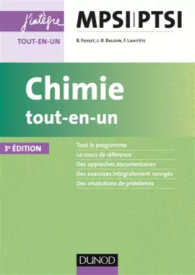 Couverture du produit · Chimie tout-en-un MPSI-PTSI - 3e éd.
