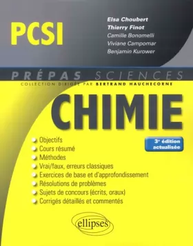 Couverture du produit · Chimie PCSI - 3e édition actualisée