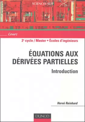 Couverture du produit · Equations aux dérivées partielles : Introduction