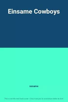 Couverture du produit · Einsame Cowboys