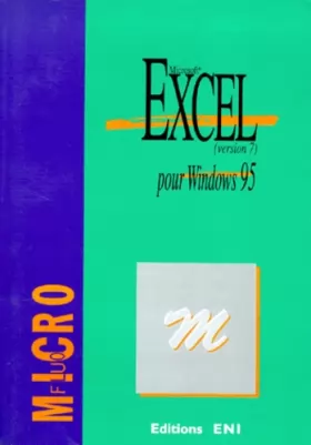 Couverture du produit · Excel (version 7) pour Windows 95