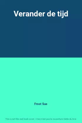 Couverture du produit · Verander de tijd