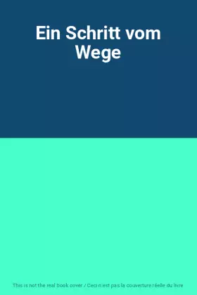 Couverture du produit · Ein Schritt vom Wege