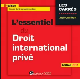 Couverture du produit · L'Essentiel du Droit international privé, 6ème Ed.