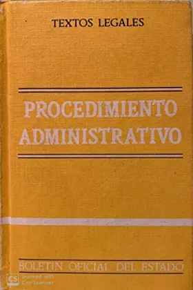Couverture du produit · Procedimiento Administrativo