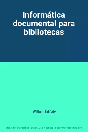 Couverture du produit · Informática documental para bibliotecas