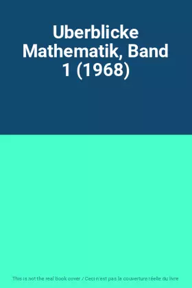 Couverture du produit · Uberblicke Mathematik, Band 1 (1968)