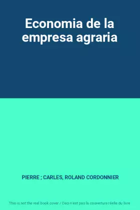 Couverture du produit · Economia de la empresa agraria