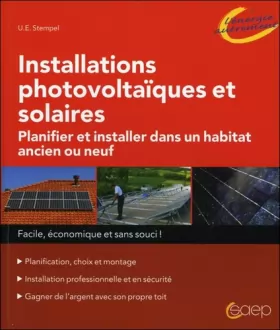 Couverture du produit · Installations photovoltaïques et solaires - Planifier et installer dans un habitat ancien ou neuf