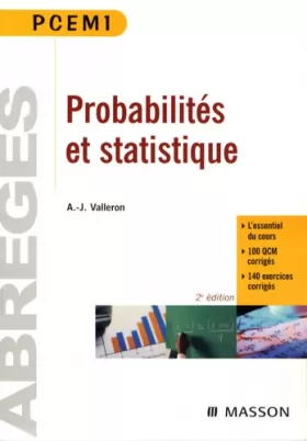 Couverture du produit · Probabilités et statistiques : PCEM 1 Pharmacie Deug SVT