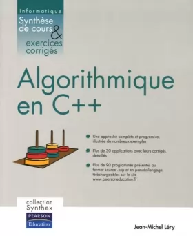 Couverture du produit · Algorithmique en C++ : Synthèse de cours et exercices corrigés