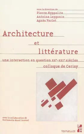 Couverture du produit · Architecture et littérature