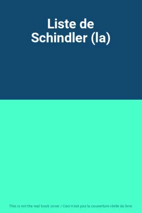 Couverture du produit · Liste de Schindler (la)