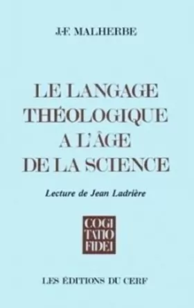 Couverture du produit · Le langage théologique à l'âge de la science
